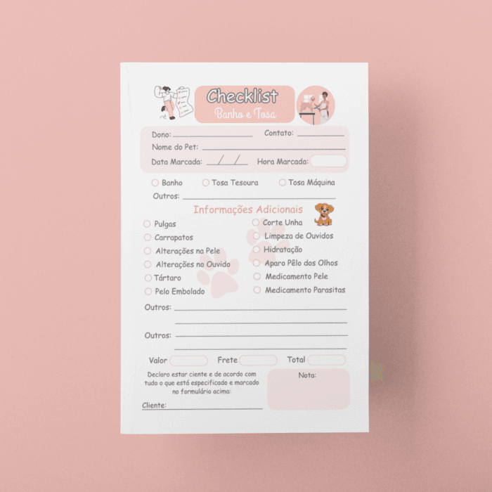 Checklist Banho e Tosa A5 100 folhas - Image 3