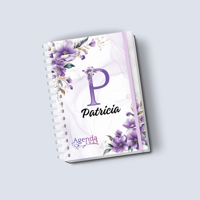 Agenda Floral Lilás