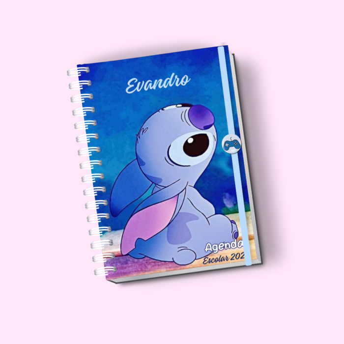 Agenda Escolar Stitch azul